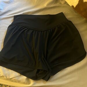 Women's Black Athletic Shorts